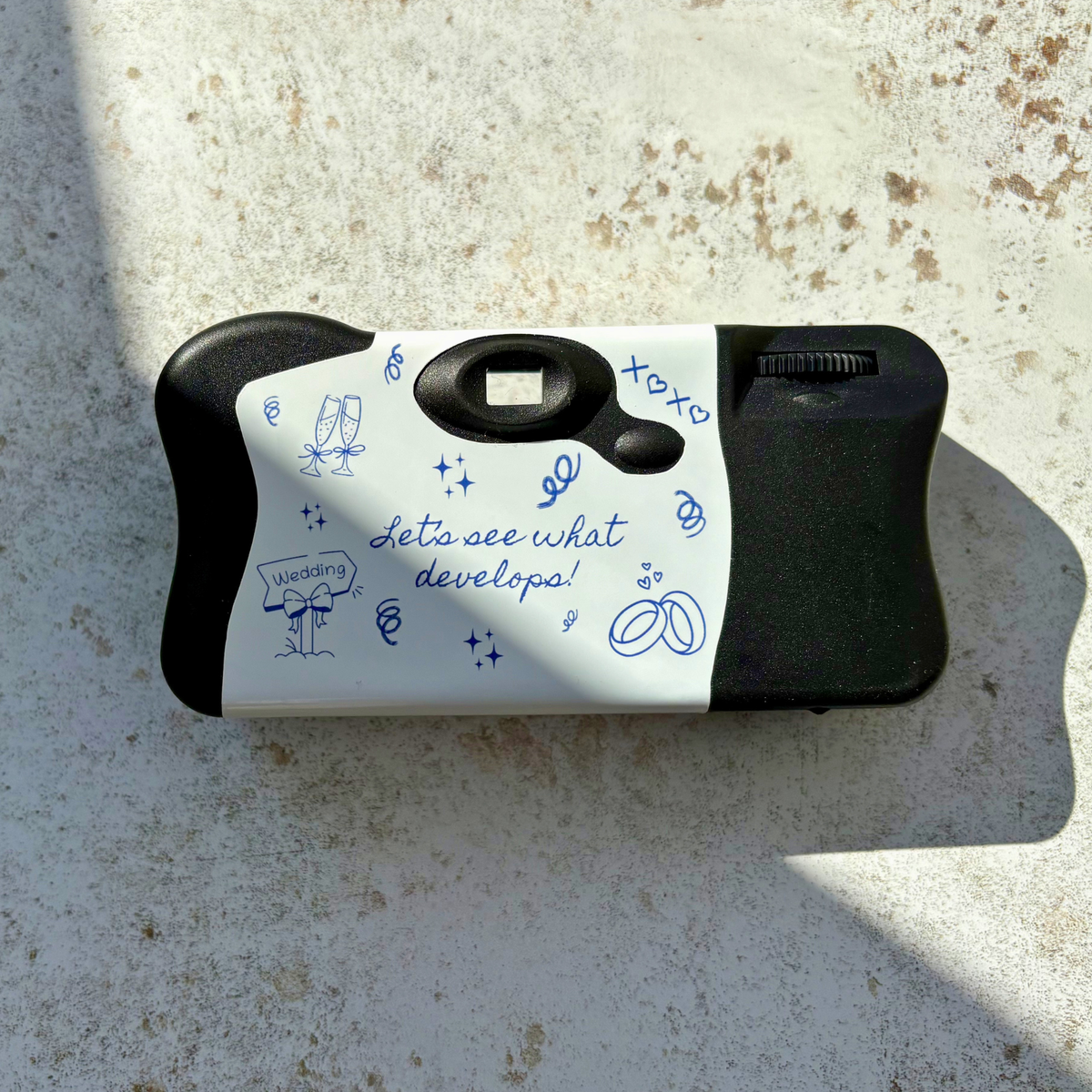 Personalised Blue Line Art Hen Party Camera Wraps for Kodak FunSaver
