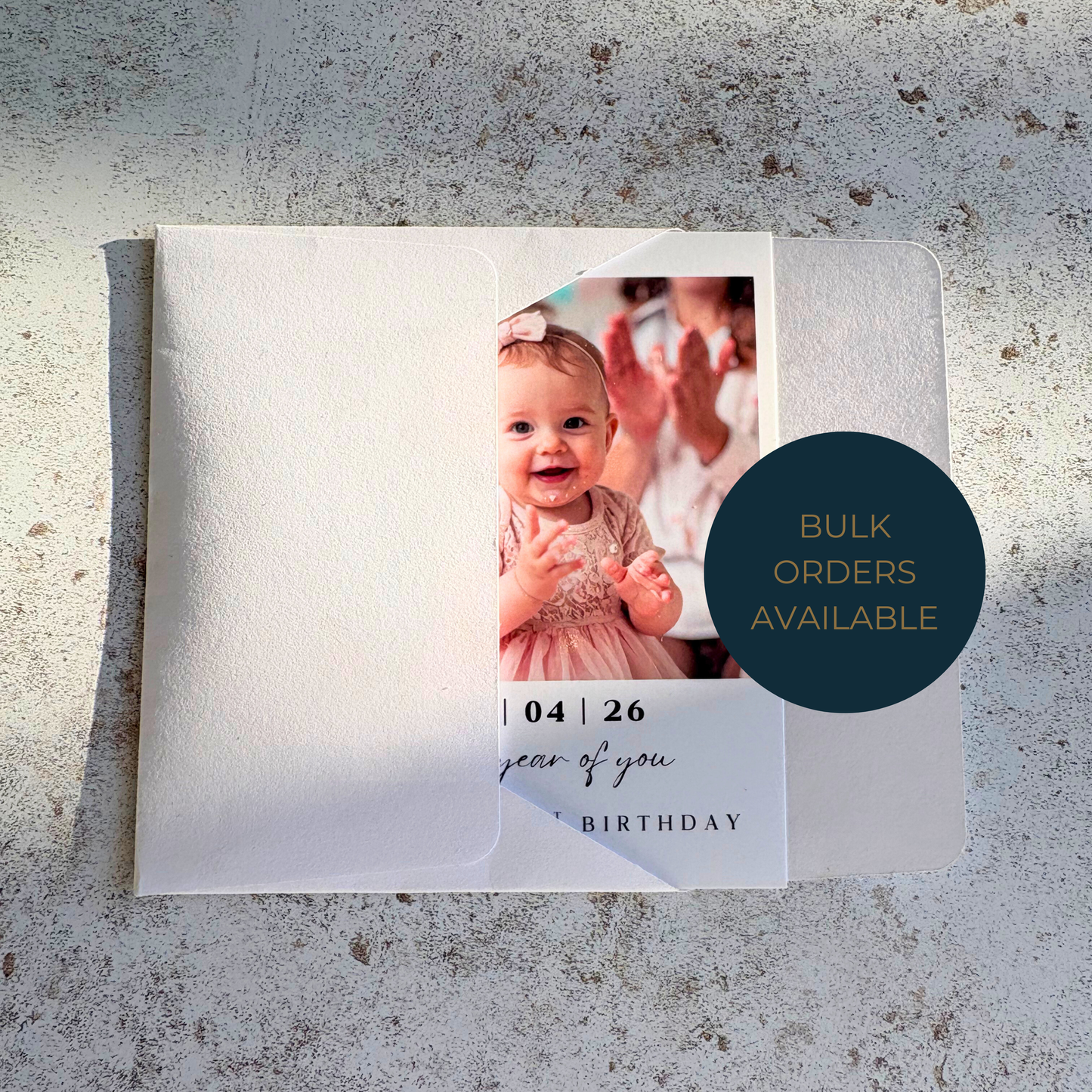 Personalised Polaroid Style First Birthday Fridge Magnet – One Year of You