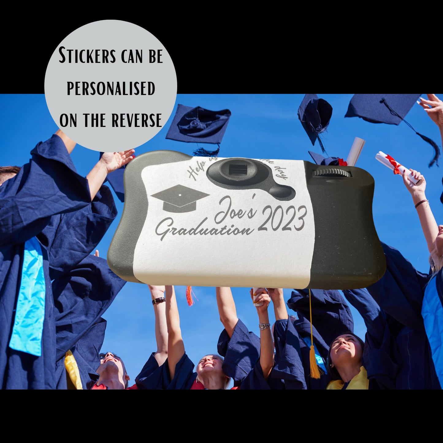 Graduation Disposable Camera Stickers