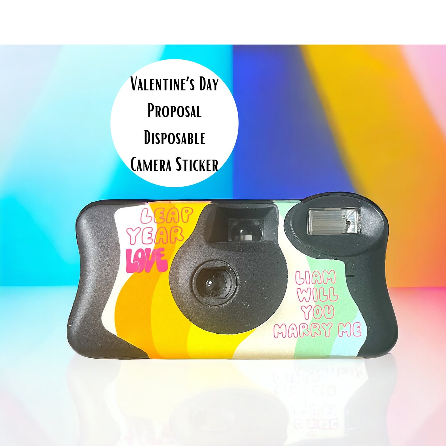 Peace and Love Retro Camera Wrap